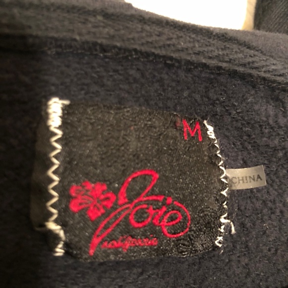 Joie Hoodie with Zipper in Black - Picture 7 of 9